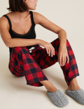 Cable Knit Mule Slippers