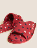 Star Print Bedroom Slippers
