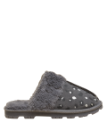 Suede Leopard Print Clog Slippers