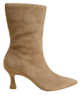 Suede Stiletto Heel Pointed Sock Boots