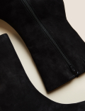 Suede Stiletto Heel Pointed Sock Boots