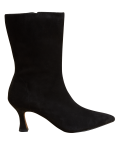 Suede Stiletto Heel Pointed Sock Boots