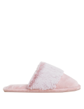 Faux Fur Cuff Mule Slippers