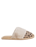 Faux Fur Cuff Mule Slippers
