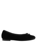 Velvet Bow Ballerina Slipper