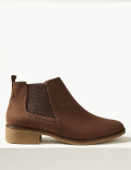 Chelsea Block Heel Ankle Boots