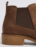 Chelsea Block Heel Ankle Boots
