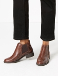 Animal Print Chelsea Ankle Boots
