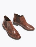 Animal Print Chelsea Ankle Boots