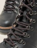 Hiker Block Heel Ankle Boots