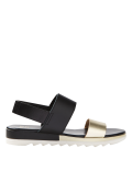 Leather Two Band Sandals