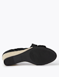 Suede Wedge Open Toe Sandals