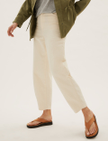 Leather Flatform Flip Flops