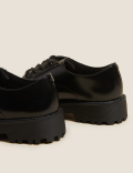 Wide Fit Leather Lace Up Shoes