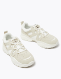 Suede Lace Up Trainers