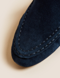 Suede Flat Loafers