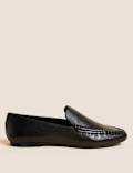 Leather Flat Loafers