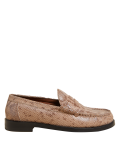 Leather Animal Print Loafers