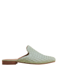 Leather Woven Flat Mules