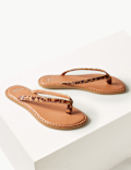 Animal Print Flip-Flops