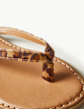 Animal Print Flip-Flops