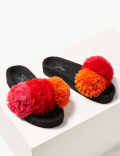 The Zoë Pom-Pom Sliders