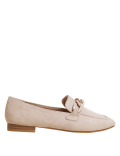 Chain Detail Square Toe Loafers