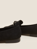 Chain Detail Square Toe Loafers
