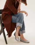 Leather Flat Ballet Pumps