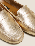 Leather Flat Loafers