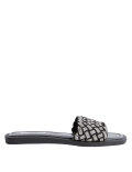 Woven Sparkle Flat Sliders
