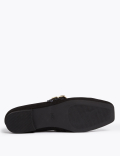 Buckle Square Toe Pumps