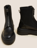 Chunky Chelsea Flatform Ankle Boots