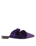 Velvet & Satin Knot Twist Mules