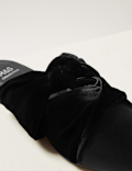Velvet & Satin Knot Twist Mules
