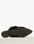 Velvet & Satin Knot Twist Mules
