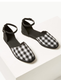 Almond Toe Gingham Espadrilles