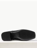 Block Heel Square Toe Chelsea Boots