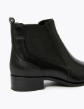 Wide Fit Leather Chelsea Ankle Boots