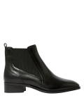 Wide Fit Leather Chelsea Ankle Boots