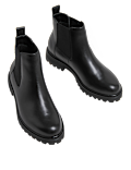 Wide Fit Leather Chelsea Ankle Boots