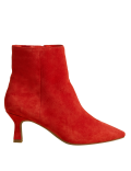Wide Fit Suede Kitten Heel Ankle Boots