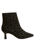 Wide Fit Suede Kitten Heel Ankle Boots