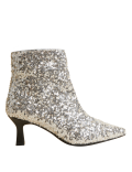 Wide Fit Sparkle Kitten Heel Ankle Boots