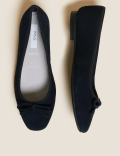 Wide Fit Suede Stain Resistant Ballet Pumps