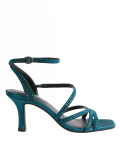 Wide Fit Ankle Strap Stiletto Heel Sandals