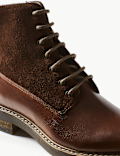 Leather Lace-up Ankle Boots