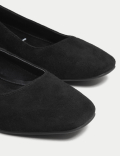 Suede Wedge Pumps