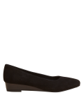 Suede Wedge Pumps