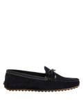 Wide Fit Suede Bow Boat Shoes